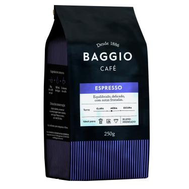 Imagem de CAFÉ BAGGIO TORRADO E MOÍDO ESPRESSO 250G