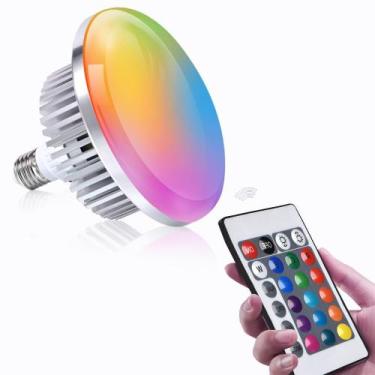 Imagem de Lâmpada LED Zingbabu 150W regulável RGB 3200-6000K com controle remoto