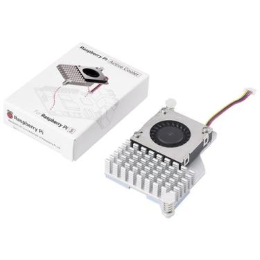 Imagem de Refrigerador ativo oficial Raspberry Pi 5 com ventilador e dissipador 