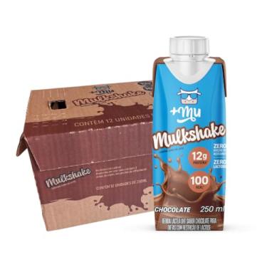 Imagem de Bebida Proteica, Mais Mu, Mulkshake, Sabor Chocolate, 12g de Proteína, Zero Lactose, Ze...