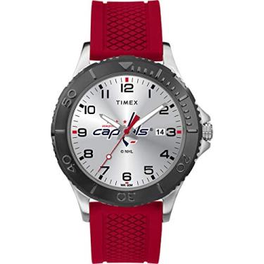 Imagem de Timex NHL Relógio Gamer masculino de 42 mm, Washington Capitals, Moderno