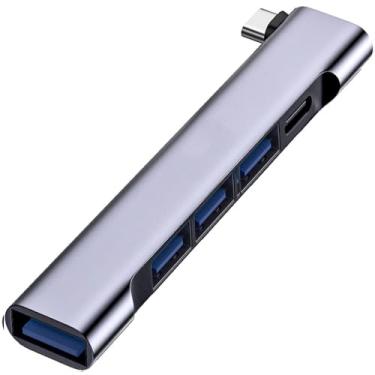 Imagem de Hub USB C para laptop, hub USB 3.0, divisor USB de 3 portas com porta PD rápida de 60 W, para laptops, MacBook Air/Pro, iPad Pro e mais dispositivos tipo C (lado direito)