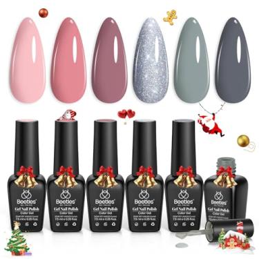 Imagem de Beetles Bridesmaid Beauty Conjunto de esmalte de gel clássico – Kit de esmalte em gel de casamento em 6 cores, design de arte de unhas, lâmpada LED UV, kit de esmalte de gel para manicure, conjunto de presentes