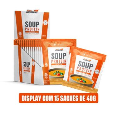 Imagem de Soup Protein - 15 Sachês 40g Carne - New Millen-Masculino
