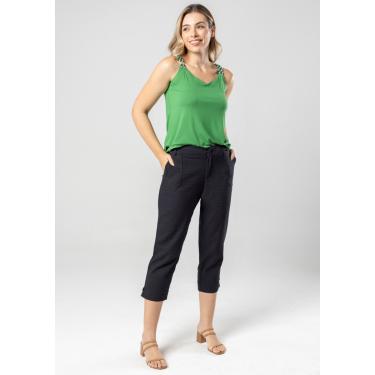 Imagem de Calça Pau a Pique Capri Sarja Preto