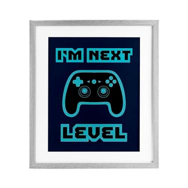 Imagem de Stupell Industries Impressão emoldurada branca retrô I'm Next Level, design de Marcus Prime, 40,6 x 33,5 cm