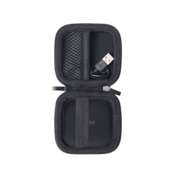 Imagem de inDomit Capa protetora rígida de viagem compatível com SHOKZ New OpenFit 2 / Air/OpenFit Fones de ouvido Bluetooth sem fio verdadeiros com microfone, preto