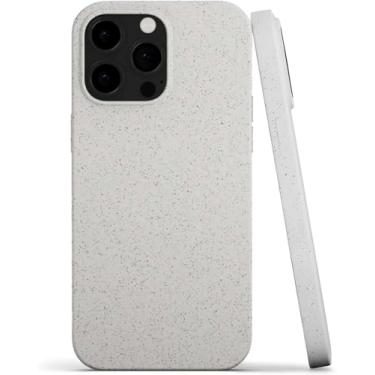 Imagem de RadEnergy Capa Shungite de silicone líquido antiradiação e proteção EMF para iPhones, redução de proteção 5G, capa traseira protetora leve (bege, 17 Pro)