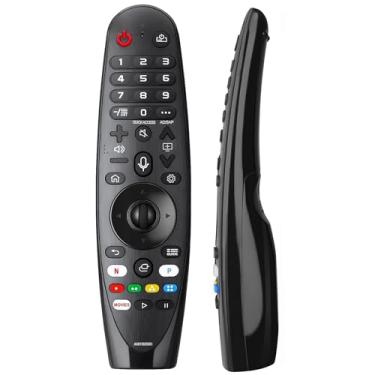 Imagem de Controle remoto de substituição para Smart TV LG Magic (sem voz e ponteiro), adequado para AKB75855501 LG Smart TV LCD/LED/OLED/QNED/NanoCell/4K UHD/Super UHD Series
