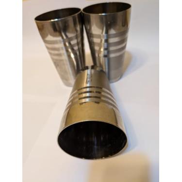 Imagem de Copos de aço inoxidável de 600 ml, copos, copos indianos Lassi de aço inoxidável, copo de aço multiuso, parede dupla empilhável, copos de bebida LASSI para casa conjunto de 4 peças