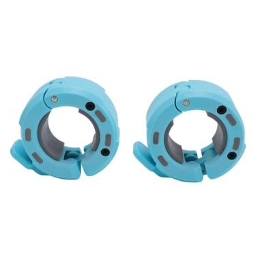 Imagem de SPYMINNPOO Grampos de Barra 2 Peças de Travas de Placa de Barra de Peso de Liberação Magnética, Clipes de Colar de Nylon Premium para de 50 Mm, Design de Alavanca Rápida e Punho de Silicone para