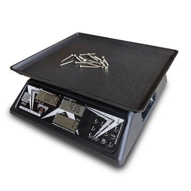 Imagem de Balança Contadora Ramuza 30kg/10g Bivolt Cristal Preta Com Bateria