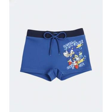 Imagem de Sunga Infantil Estampa Sonic Tam 4 a 10-05174, Azul, 6