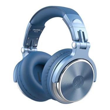 Imagem de OneOdio Fone de Ouvido P/Estúdio DJ Pro-10 Sky Blue, Dobrável e Rotativo, Falante 50mm de Neodimio Conexão P2 ou P10 Com Microfone, Cabo Destacável, Ear Pads Premium. Azul