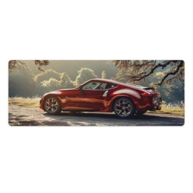 Imagem de HouLaiZhe JDM Retro 370z Static Large Gaming Mouse Pads Tapete de Mesa Base de Borracha Antiderrapante Laptop Acessórios de Computador Suprimentos Bloco de Escrita para Escritório Casa 30 x 80 cm