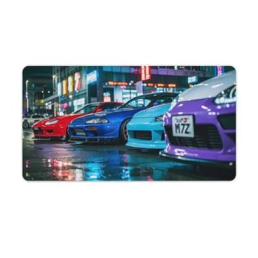 Imagem de HouLaiZhe JDM Car Rx7 Sup R34 S15 Modificado Car Gaming Mouse Pads JDM Car Desk Pads Grandes Mousepads para Teclado Desktop Computador Mat40X75cm