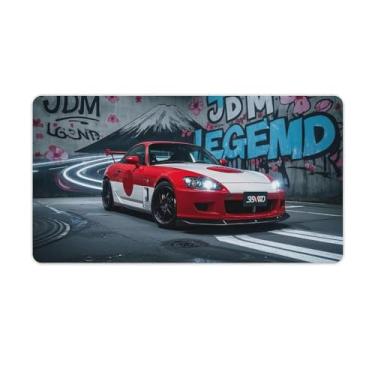 Imagem de HouLaiZhe S2000 Graffiti Mount Fuji JDM Car Gaming Mouse Pads JDM Car Desk Pads Grandes Mousepads para Desktop Keyboard Computer Mat40X75cm