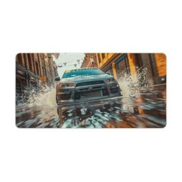 Imagem de HouLaiZhe Speed ​​Sports Lancer JDM Carro Esportivo Grande Gaming Mouse Pads Tapete de Mesa Base de Borracha Antiderrapante Laptop Acessórios de Computador Suprimentos Bloco de Escrita para Escritório