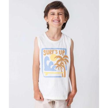 Imagem de Regata Infantil Estampa Frontal Marisa Tam 4 a 10 Off -67117 - MR, Off