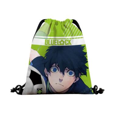 Imagem de Bolsa com cordão Blues Locks Isagis Yoichis para crianças - 39x32cm