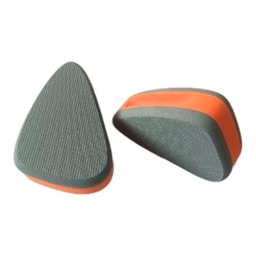 Imagem de Dynwave Conjunto de 2 peças de apoio para flexões, almofadas antiderrapantes para exercícios, equipamento de ginástica para treinamento de força no chão,