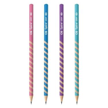 Imagem de LÁPIS CIS SPIRO GRIP 2B - Corpo Redondo com Grip Espiral, Roxo