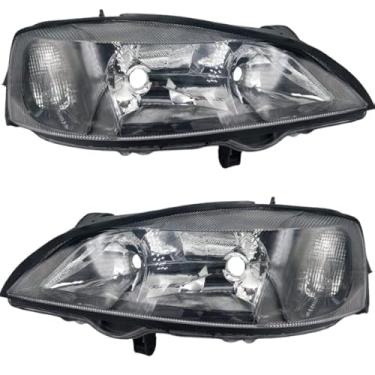 Imagem de Par Farol Astra 98 99 00 01 02 Foco Duplo Máscara Negra