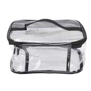 Imagem de Yosoo Saco de Armazenamento de Brinquedos, Pvc Transparente de Grande Capacidade Com Slot para Etiqueta de Nome e Bolso de Malha para Blocos de Construção