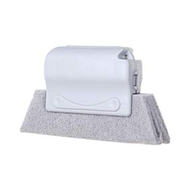 Imagem de Pincel de Limpeza Ranuras Janela Ferramenta Trilhos Porta e Cozinha Limpador Mão para Todos os Cantos Vazios Remoção Gordura Sujeira Grip Fácil Cabo Ergonômico Uso Seco Molhado Prático Residencial