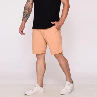 Imagem de Bermuda Masculina Sarja Chino Casual Confortável Algodão-Masculino