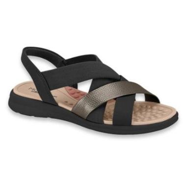Imagem de Sandalia Feminina Modare Ortopedica Esporão Fascite Plantar Elastico Tiras Ref: 7174.125-Feminino