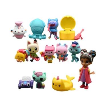 Imagem de 13 Peças De Brinquedos De Figuras Da Casa Da Gabby, Animais De Desenho