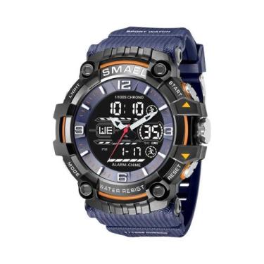 Imagem de Relógio Esportivo Militar Masculino À Prova D'Água Com Duplo Horário S