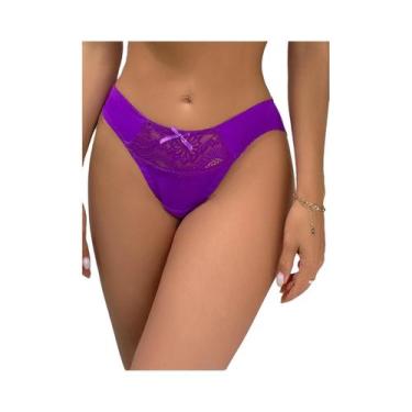 Imagem de Calcinhas De Renda Com Bordado Floral Para Mulheres, Lingerie Sexy Com