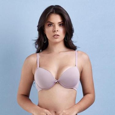 Imagem de Sutiã Push Up Vi Lingerie 110571 Microfibra, Chocolate, 42