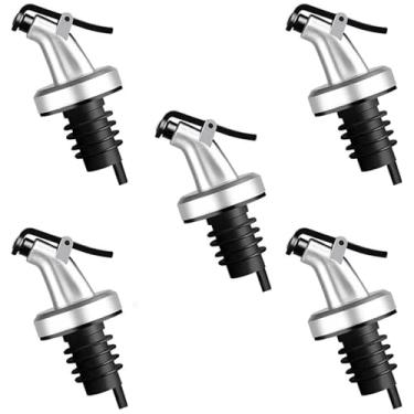 Imagem de 10 bicos de azeite de oliva - Bicos de despejo resistentes a vazamentos para garrafas de vidro, ideais para azeite, vinagre e molho de salada (5)