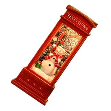 Imagem de Generic Lanterna de Globo de Neve de Natal Ornamento Bonito e Fácil de Usar para Decoração de Casa Com Resina e Material de PC para Bar KTV (#2)