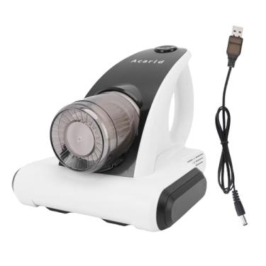 Imagem de AUNMAS Aspirador de pó Portátil para Cama, Aspirador de pó de Colchão Sem Fio USB de Sucção Forte 12000Pa Com Lixeira de 350ml para Travesseiros, Lençóis, Sofás, Brinquedos de Pelúcia