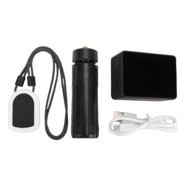 Imagem de Acouto Câmera de Polegar 1080P FHD Grande Angular 128 GB à Prova de água Anti Vibração Câmera de Ação de Polegar Dividida Com tripé APP para Ciclismo Ao Ar Livre, Caminhadas, Vida de (Preta)