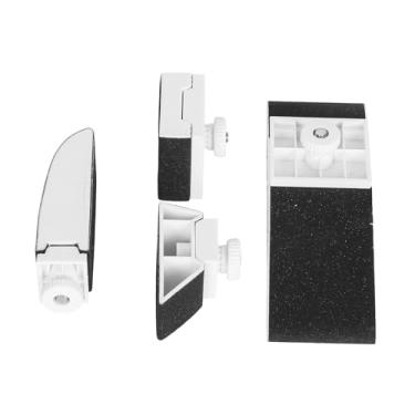 Imagem de Generic Conjunto de 4 blocos de lixa para polimento e remoção de ferrugem em madeira e carroceria. Versátil, com lixas quadradas, chanfradas em cunha, Branco