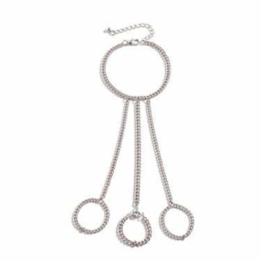 Imagem de Fuqimanman2020 Anel de dedo punk, ajustável, corrente ajustável, arnês de mão, empilhável, gótico, cosplay, motociclista, joia para mulheres e homens, Metal Cristal, Sem pedras preciosas