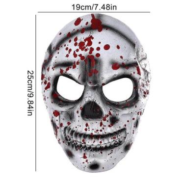 Imagem de Máscara de caveira sangrenta de espuma macia 3D do Dia dos M - Gloome 