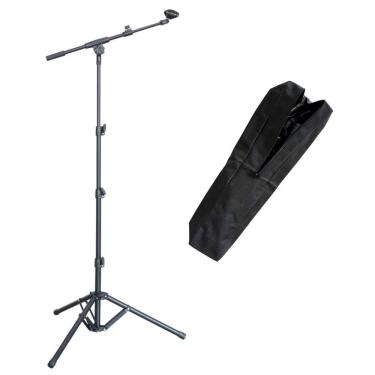 Imagem de Pedestal Girafa Tripé Portátil Para Microfone Vocal Com Bag