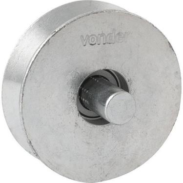 Imagem de Roldana Para Portão 2.1/2 Tipo V Aço Zincado R.Pino Vonder