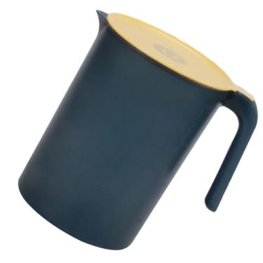 Imagem de MUCKLILY Jarra de plástico para água com tampa, 2L, grande capacidade, chaleira de água fria, jarro de suco de plástico para cozinha e jantar
