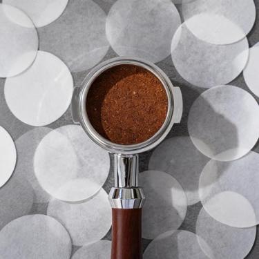 Imagem de Papel de filtro de café redondo de 53 mm, 100 folhas, filtro simples para café doméstico