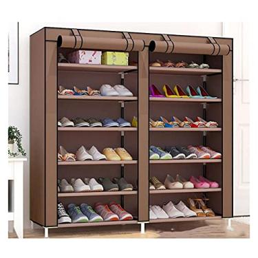 Imagem de HHHJQFAAT Organizador de sapatos multifunções 12 camadas armário sapateira organizador sapatos botas armazenamento prateleira capa de prateleira móveis casa armário de sapatos