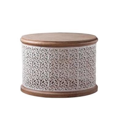 Imagem de Mesa central simples doméstica pequena mesa redonda mesa baixa mesa de centro sala de estar canto quarto criativo mesa de café sofá mesa lateral quarto (B)