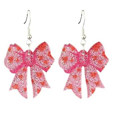 Imagem de twinkle eye Brincos de pingente de coração adorável Drinks com detalhes em glitter para mulheres e homens, leopardo, leite, chá, café, acrílico, festas, festas de amor, One Size, Acrílico, Sem pedra