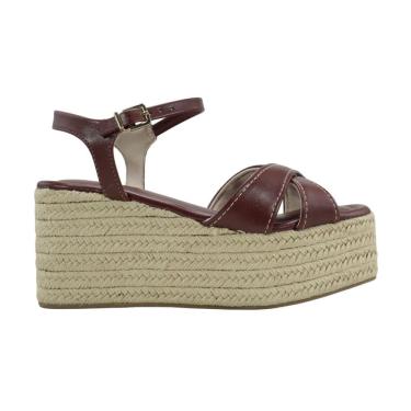 Imagem de Sandália Ramarim Com Salto em Corda Napa Rum